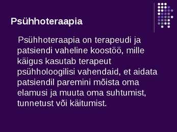 Psühhopatoloogia ja psühhoteraapia #10