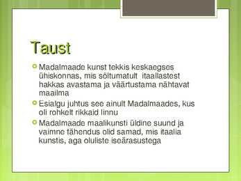 Madalmaade kunst 15 saj #2