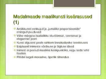 Madalmaade kunst 15 saj #3