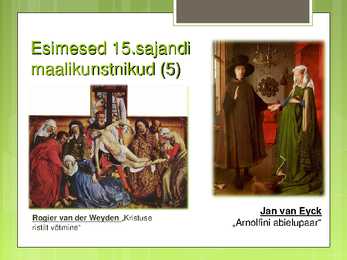 Madalmaade kunst 15 saj #7