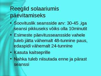Solaariumid #5