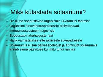 Solaariumid #6