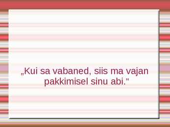 Suhtlemistasandid #14