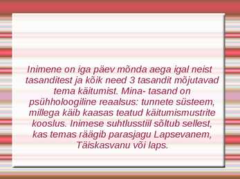 Suhtlemistasandid #3