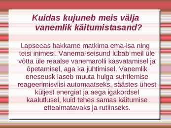 Suhtlemistasandid #5