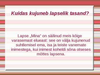 Suhtlemistasandid #7