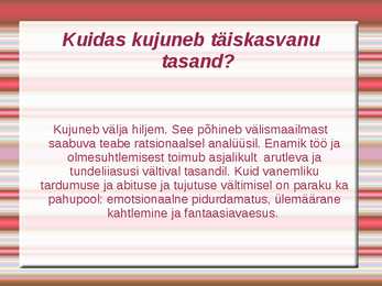 Suhtlemistasandid #9