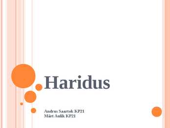 Haridus