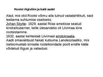 Rootsi aeg Eestis #5