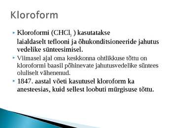 Halogeeniühendid tehnikas ja keskkonnas #11