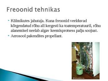 Halogeeniühendid tehnikas ja keskkonnas #10