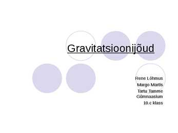 Gravitatsioonijõud