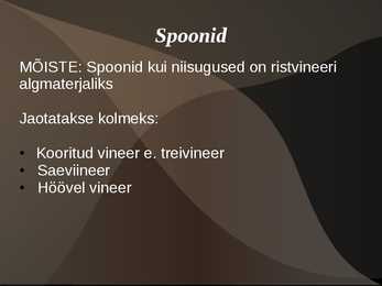 Spoonid ja höövelvineerid #2