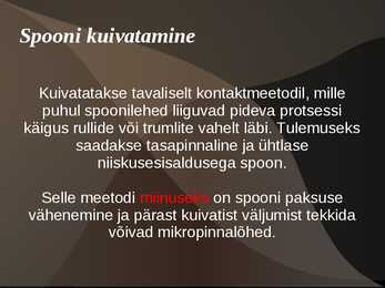 Spoonid ja höövelvineerid #9