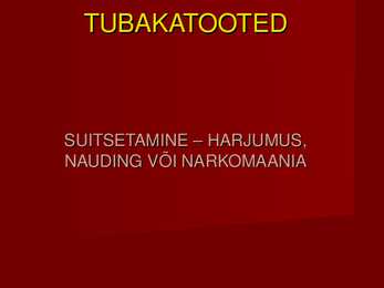 Tubakatooted