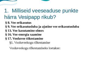 Veeseadus #5