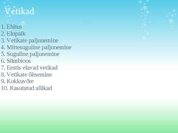 Vetikad #2