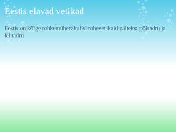 Vetikad #7