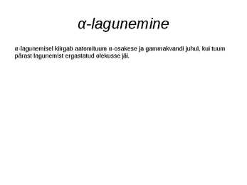 Tuumafüüsika rakendused ja loodushoid #7