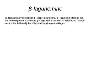 Tuumafüüsika rakendused ja loodushoid #9