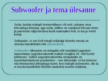 Subwoofer #3