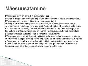 Suusastiilid ja -alad #6