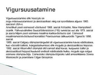 Suusastiilid ja -alad #10