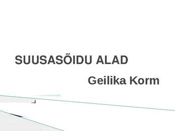 Suusastiilid ja -alad