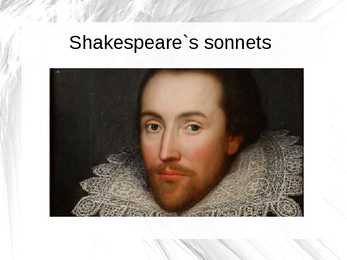 William Shakespeare i sonetid