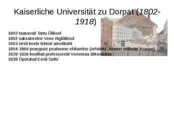 Tartu Ülikooli ajalugu #5