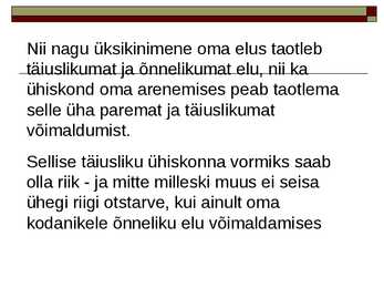 Aristotelese vaateid ühiskonnast #3