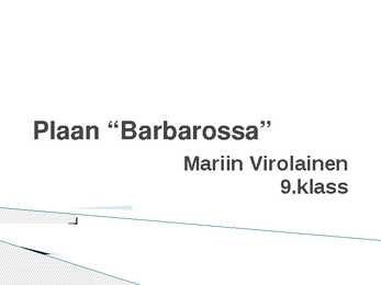 Plaan Barbarossa
