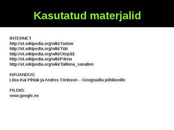 Turism Eestis #11