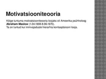 Motivatsioon #6
