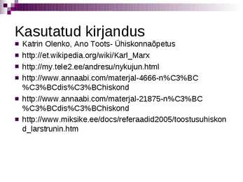 Nüüdisühiskonna kujunemine ja tunnusjooned #15