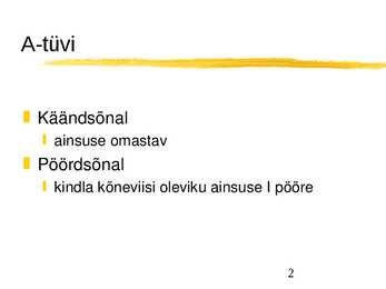 Tüvevaheldused #2