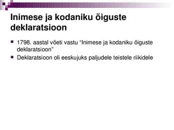 Prantsuse revolutsiooni algus #6