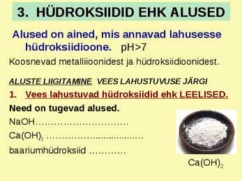 Aineklassid #12
