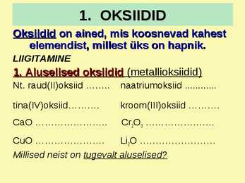 Aineklassid #6