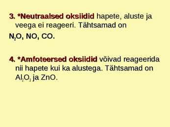 Aineklassid #8