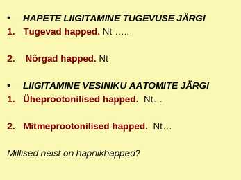 Aineklassid #10