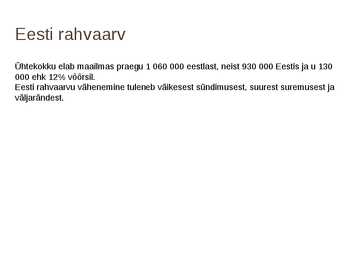 Rahvastikuprotsessid #4