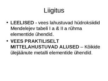 Hüdroksiidid #3