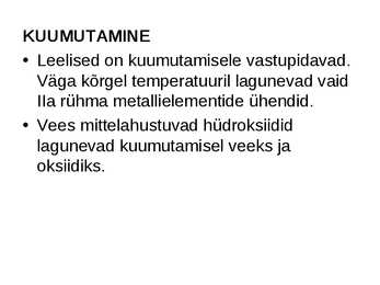 Hüdroksiidid #5