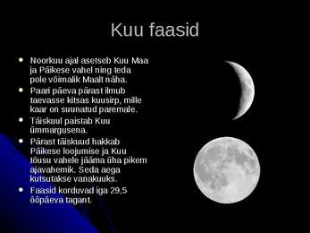 Kuu ja kuu faaasid #5