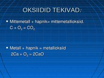 Oksiidid #3