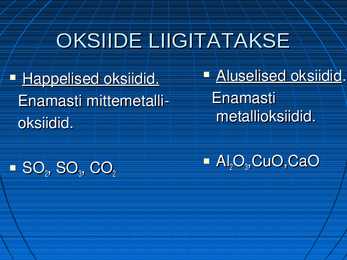 Oksiidid #4