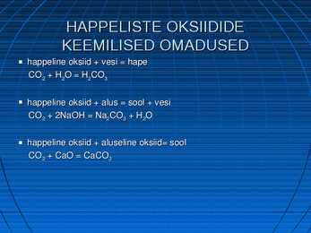 Oksiidid #5
