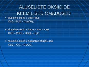 Oksiidid #6