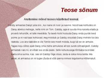 Suur Gatsby #13
